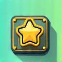 Icon representing a progress bar and achievement badge for gamified learning