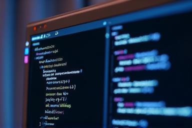 Preview image showing lines of HTML and CSS code on a screen for the Build Your First Website quest