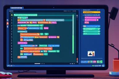Preview image showing colorful coding blocks from the Scratch platform for the Master Scratch Blocks quest